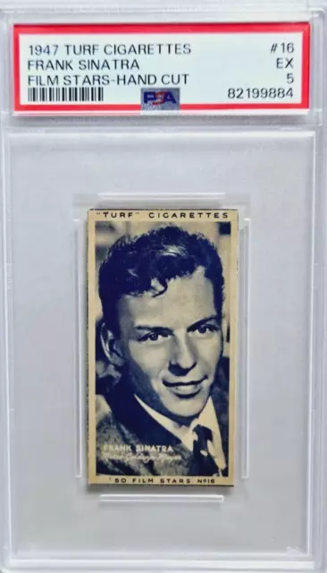 1947 Turf Cigarettes Film Stars #16 Frank Sinatra Rookie Card RC PSA 5 EX POP 3