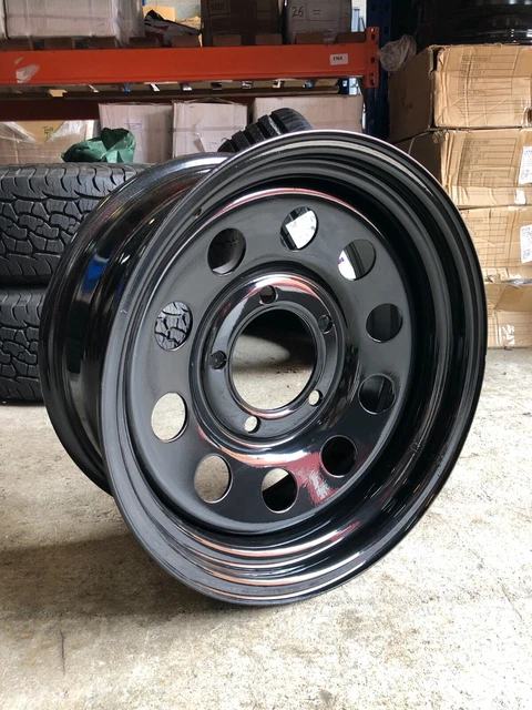 LAND ROVER DEFENDER 90 110 Black modular steel wheel £89.99 - PicClick UK