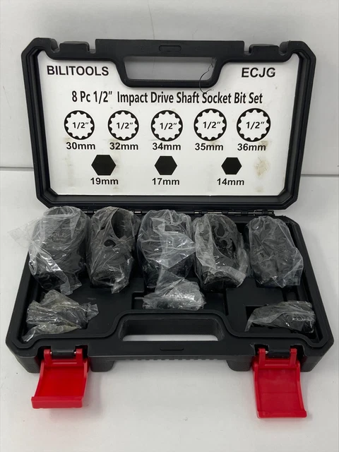 Bilitools: 1/2" Impact Drive Shaft Set - 8-Piece Socket Set - NEW! ECJG