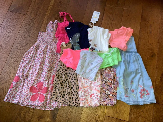 Girls bundle inc M&S/H&M/Blue Zoo shorts/Tshirts/dresses/leggings 3-4yrs