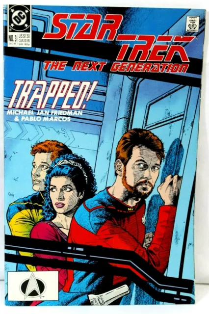 Star Trek The Next Generation #3 Trapped 1989 Comic DC Comics F