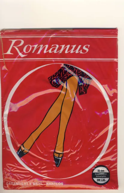 vecchie calze lisce in nylon ROMANUS taglia 9 - nylon/calze in perla/calze da donna (011