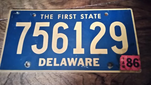 USA Nummernschild/Kennzeichen/license plate/US car * Delaware