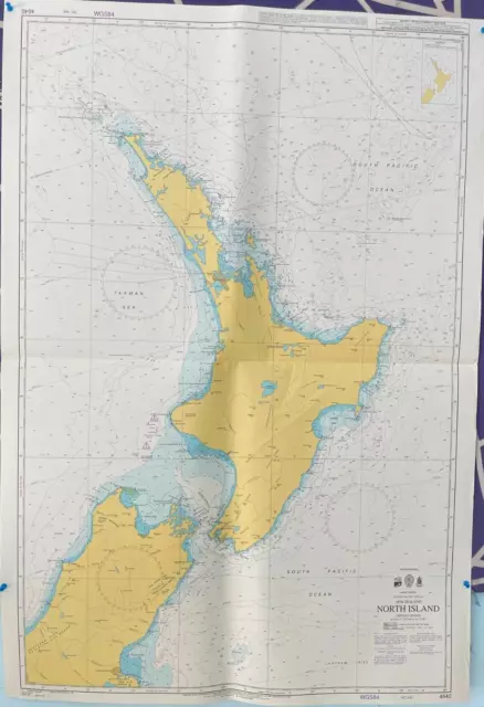 Admiralty 4640 NORTH ISLAND NEW ZEALAND SOUTH PACIFIC OCEAN NAUTICAL Map Chart