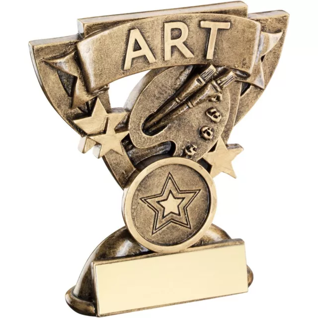 Star Cup Art Artist Painter Trophy Award 95mm Resin Free Engraving RF805-TD