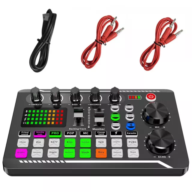 Podcast Microphone Sound Card Kit English Version Streaming Equipment Bundle