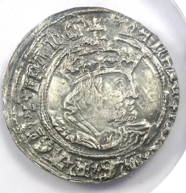 1526-44 Britain England Henry VIII Groat Fourpence 4P Coin - NGC UNC Detail (MS)