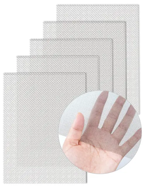 5 Pack Wire Mesh Screen 13.4'' X 9.5'' for Air Vent, 24Cm X 34Cm, 20 Mesh, 1Mm H
