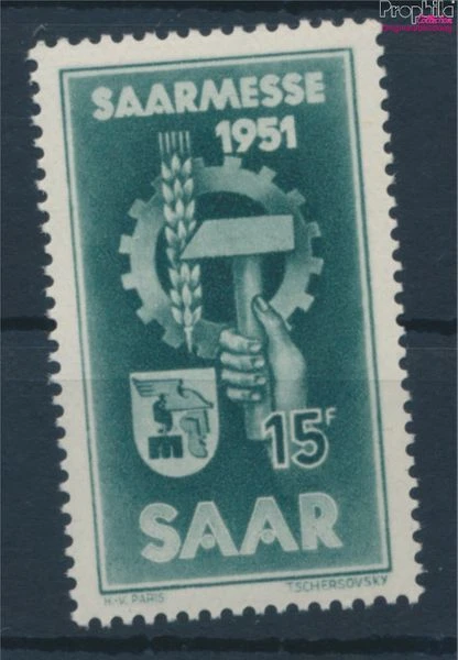 Briefmarken Saarland 1951 Mi 306 postfrisch (10214578