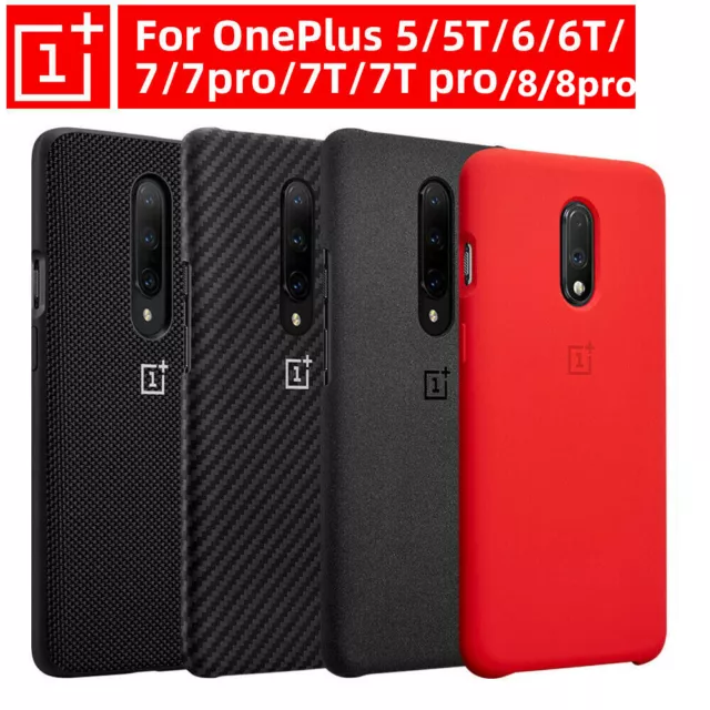 Genuine OnePlus 8T 7 8 Pro 6T 5T 6 7T Pro Sandstone Nylon Bumper Back Cover Case