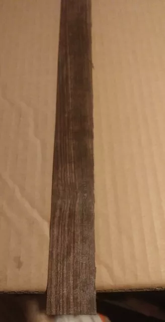 Ebony veneer 44" x 1" raw wood 1/42" edgebanding