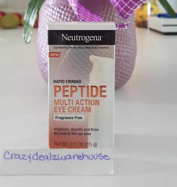 Neutrogena PEPTIDE MULTI ACTION EYE CREAM~ Rapid Firming .5 oz New ~ Sealed