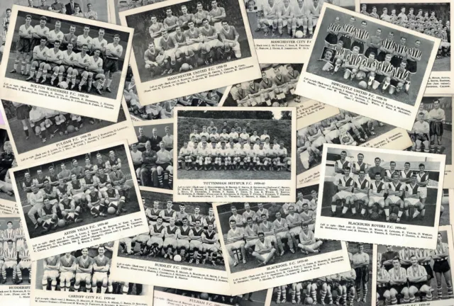 Berühmte Fussballmannschaften 1958-59 & 1959-60 - Flotway Handelskarten - Wählen Sie Ihre Eigenen