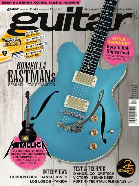 Guitar 09 2021 Avec Gitarre Playalongs et dans Le Test Romeo La Eastmans