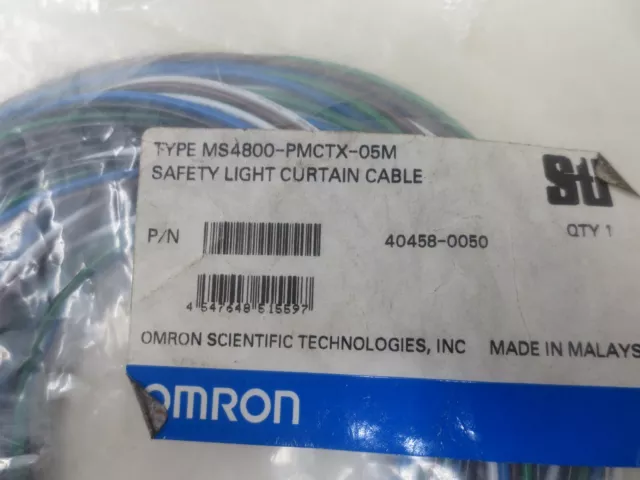 Omron STI Light Curtain Cable MS4800-PMCTX-05M  NEW IN BAG