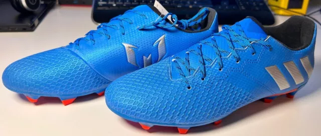 Adidas Messi 16.3 FG Rasen Fußballschuhe Stollen Blau Größe 42 NEU & OVP