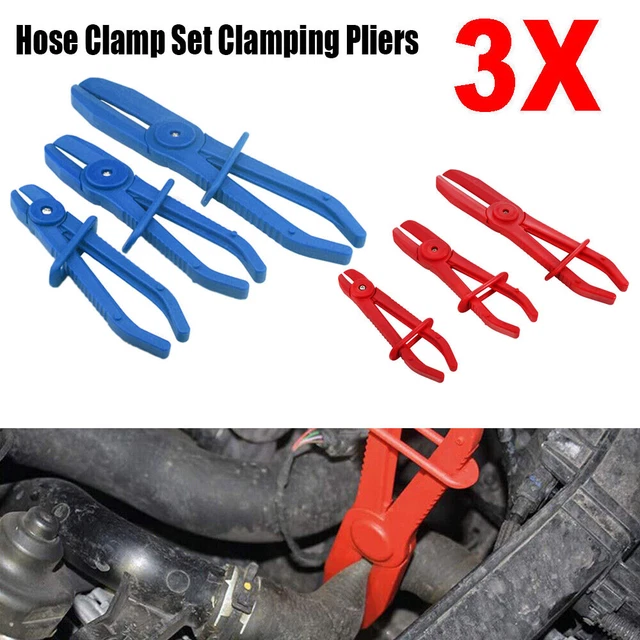 FLEXIBLE HOSE CLAMP Kit Fuel Water Brake Line Pipe Pinch Off Pliers Set