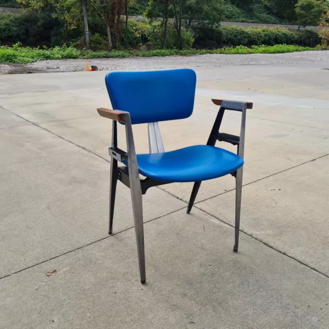 Dan Johnson Shelby Williams  Aluminium Side Chair Crucible Mid Century Modern