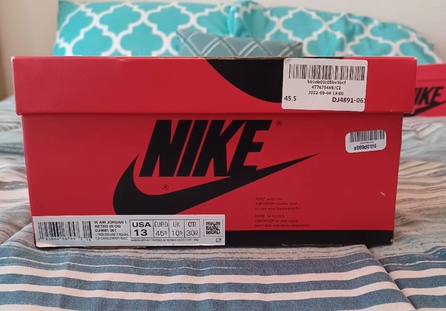 jordan 1 high chenille varsity red 13W/11.5M BOX ONLY jordan 1 high chenille varsity red 13W/11.5M BOX ONLY
