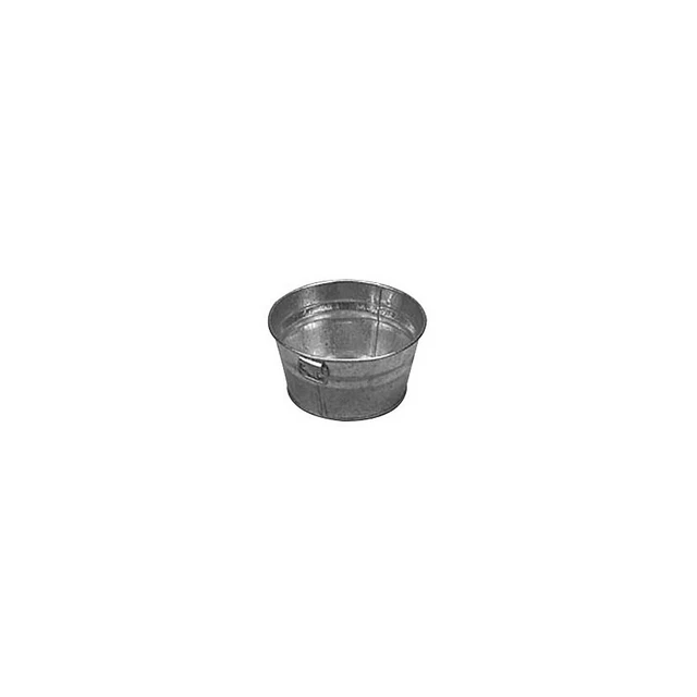 American Metalcraft MTUB63 6'' x 3'' Natural Galvanized Tub 75693
