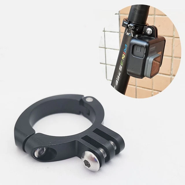 Support Caméra Tuyau Vélo Et Moto Avec Perche Selfie - Pince Guidon Stable En Alliage Aluminium