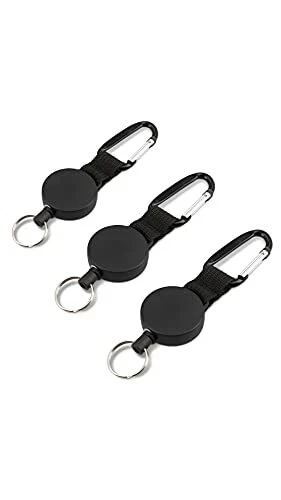 MOKIU Jojo Lot de 3 porte-cartes avec cordon en acier – Clé JOJO – Heavy Duty...