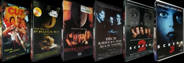 Hollywood - Slasher - Paket ( Enthält Insgesamt 6 *Uncut*  Vhs -Tapes )