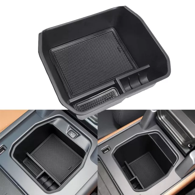 Easy to clean Black Armrest Storage Tray Box for Land Rover Defender 90 110 130