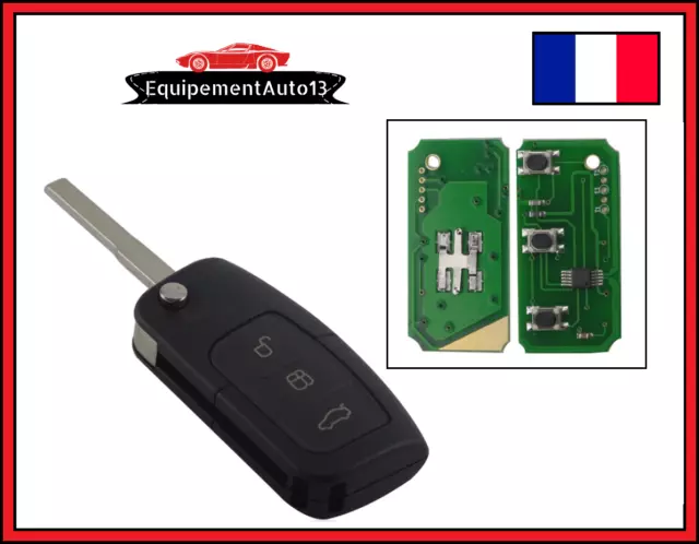 clé télécommande vierge compatible FORD CMAX SMAX FOCUS MONDEO FIESTA