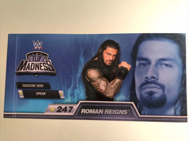 Wwe Roman Reigns Flip Madness Flip Book 247 Signature Move Spear Wrestling