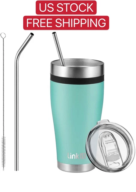 30 Oz Stainless Steel Tumbler Slider Lid Vacuum Insulated Travel Cup Coffee Mugs
