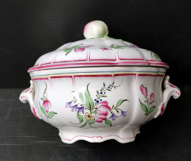 Soupière De Dînette En Faïence KG Lunéville - Trésor De Poupée Vintage