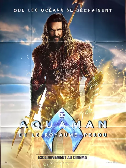 Affiche cinéma AQUAMAN ET LE ROYAUME PERDU 120x160cm DC COMICS / Jason Momoa