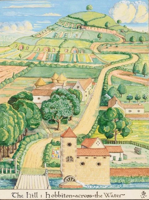 J. R. R. Tolkien : The Hill: Hobbiton : Archival Quality Art Print