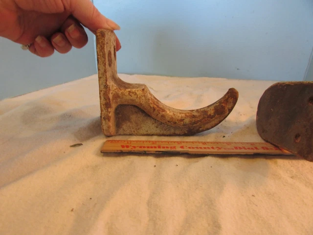 2-Antique Hot Water Radiator support holder Cast Iron Old-industrial shelf hook 4
