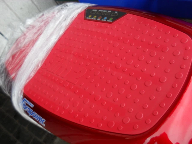 VIBRAPOWER SLIM 2 red unused in original box with mat vibration plate fitness 9 57.50 PicClick UK
