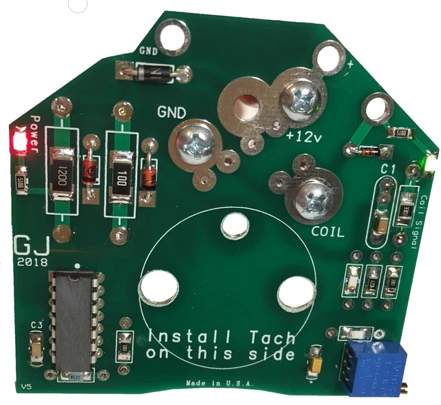 DELOREAN TACHOMETER TACH Chip Circuit Board Rebuild, Repair Kit NEW