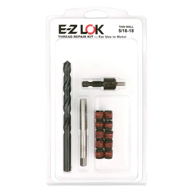 5 Thread Repair Kit for Metal Carbon Steel Threaded Inserts