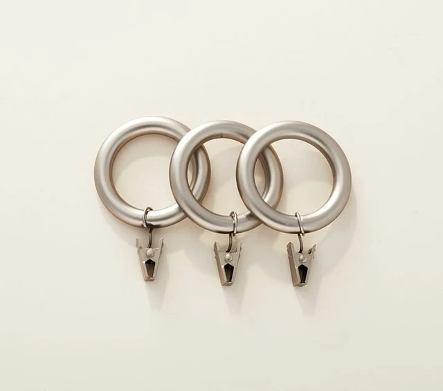 pottery barn kids metal round clips 10 Pieces Nickle finish