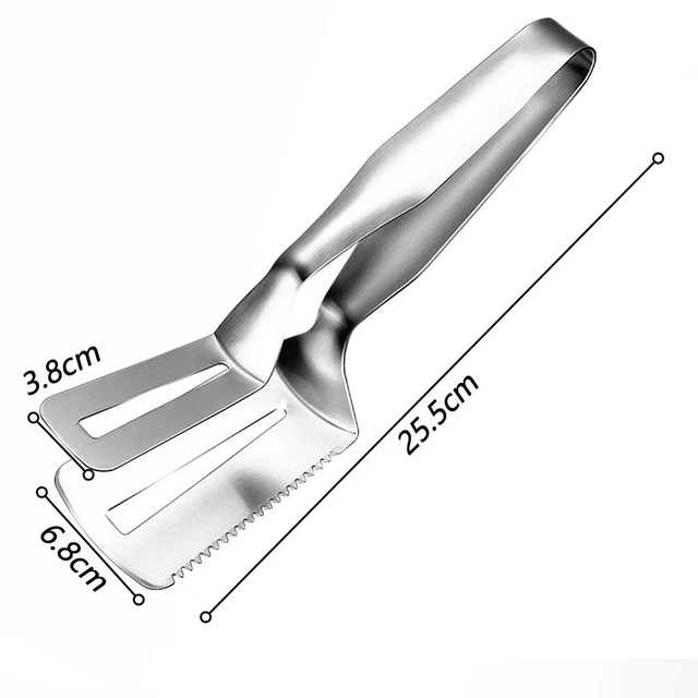 Lot De 5 Pinces De Cuisine En Acier Inoxydable 18 Cm – Glaçons, Buffet, Pain Et Grillades
