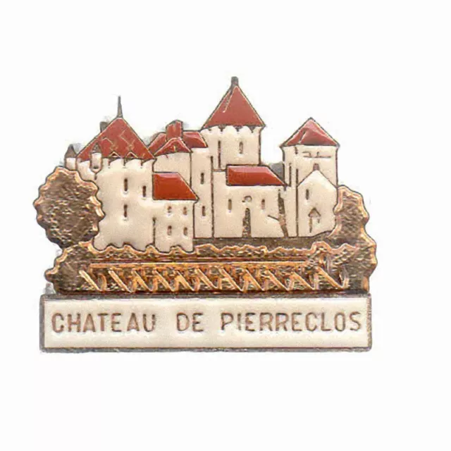 Rare Pins Pin's .. Tourisme Chateau Castle Pierreclos 71 ~A6