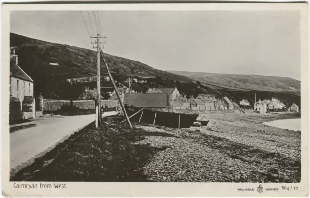 CAIRNRYAN FROM WEST - Wigtownshire Postcard W R & S