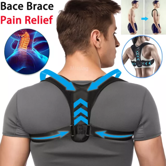 Posture Corrector Back Brace Shoulder Support Clavicle Adjustable Belt Men Women
