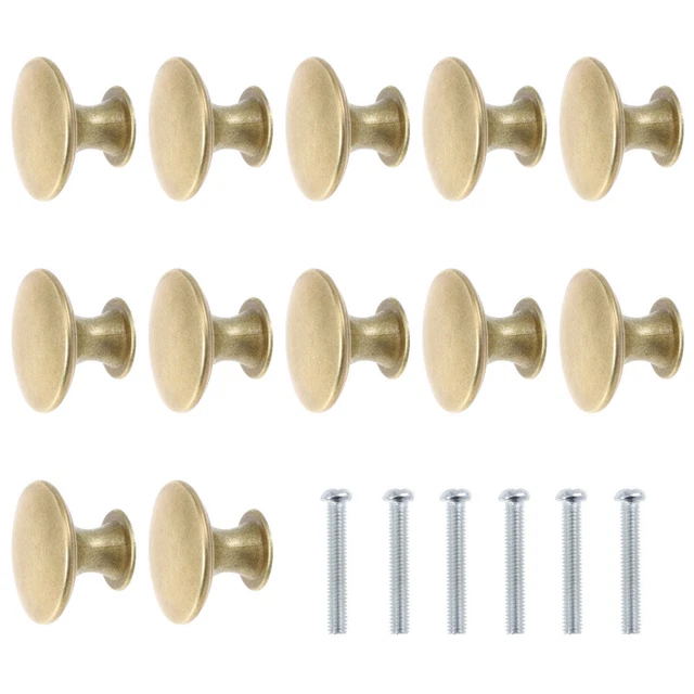 Maniglie per cassetti in ottone antico piccoli bottoni per cassetti decorazioni 12 pz