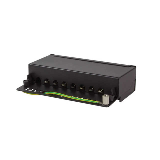 8-PORT RJ45 PATCH Panel Patch Panel Wall Desktop Distributor Panel CAT ...