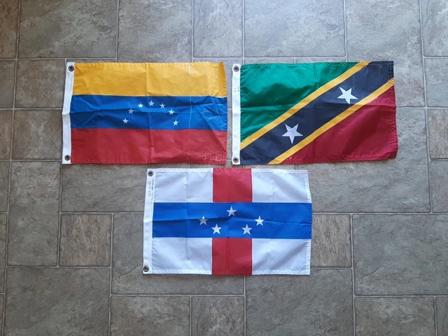 Vintage Marine Boat Ships Signal Flags lot 3 with Stars