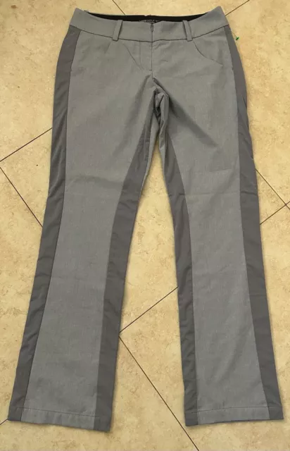 Nike Golf Tour Performance Size 8 Grey Pants Grey Stripe Womens NWOT