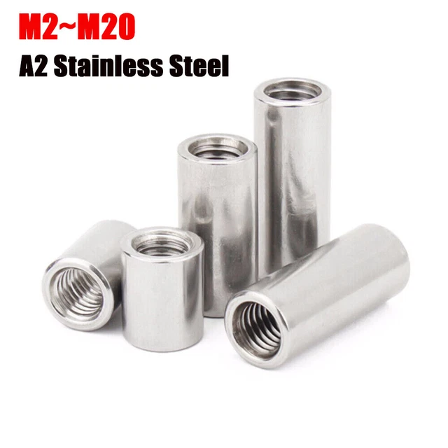 M5-M24 CONNETTORE BORCHIE Esagonali Dadi Lunghi A2 304 Manicotto Di - Foto 8