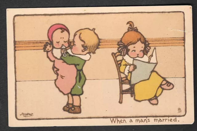 RARA CARTOLINA BAMBINI TUCK'S FIRMATA BERTIGLIA serie 3561