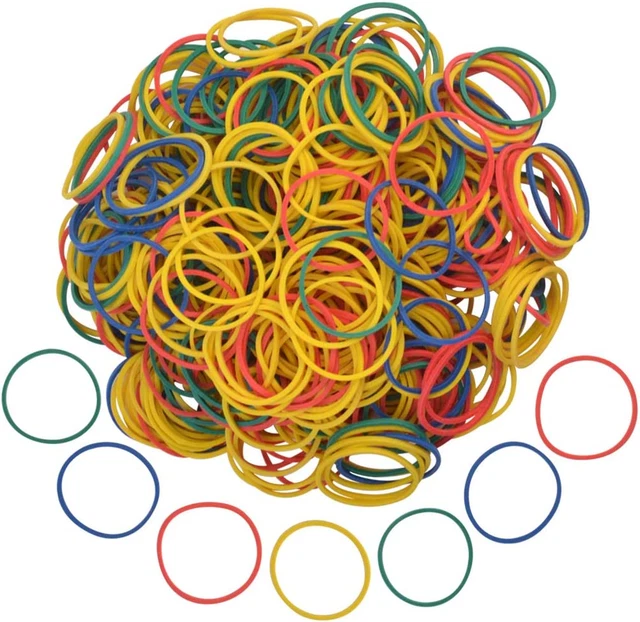 1000Pcs Rubber Bands, Bank Paper Bills Money Dollars Elastic Stretchable Bands